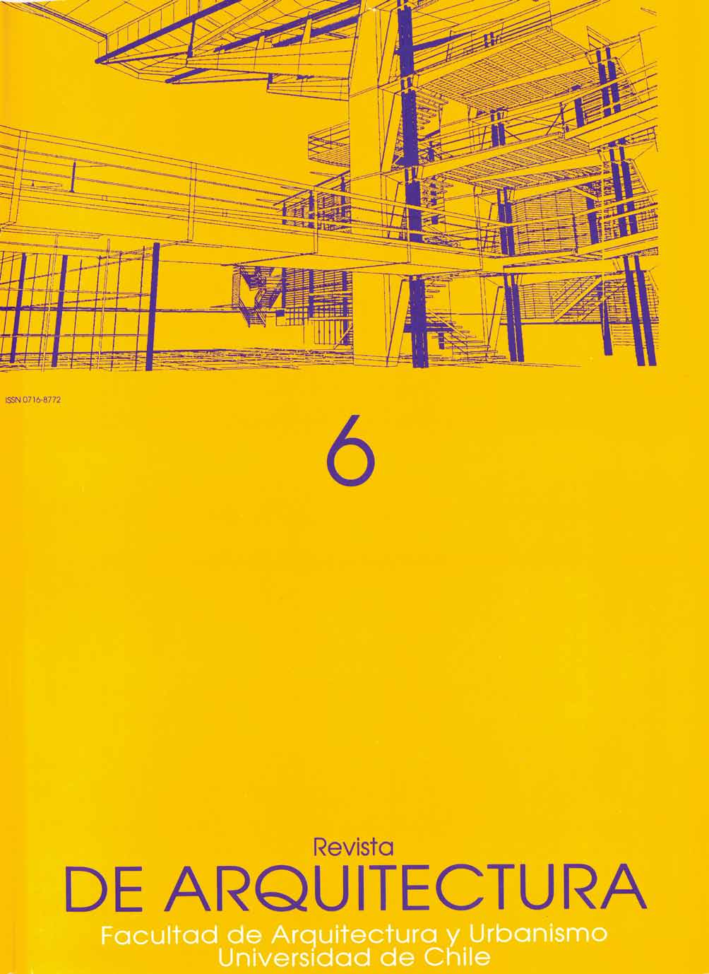 							View Vol. 6 No. 6 (1995): De Arquitectura
						