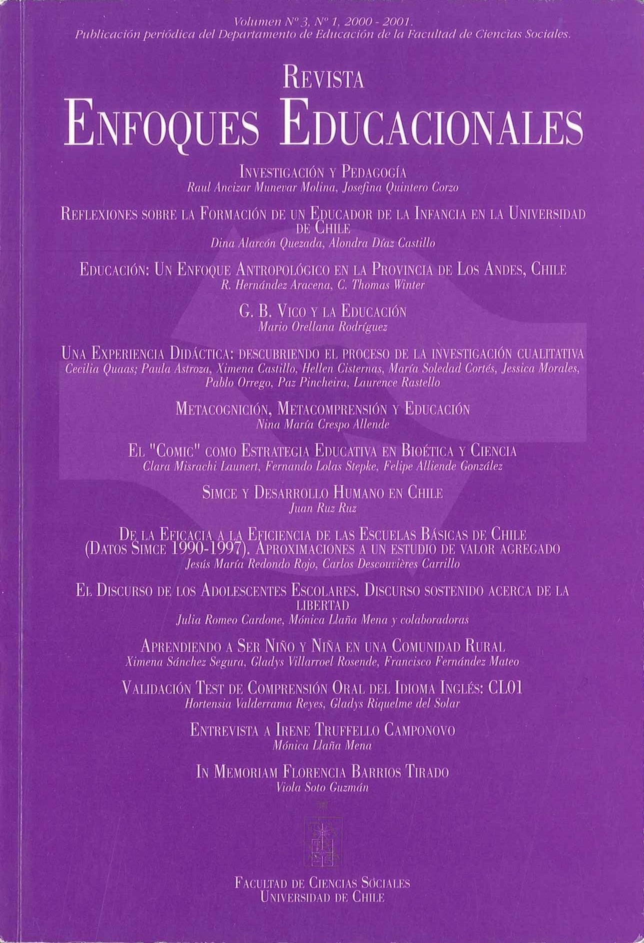 							Ver Vol. 3 Núm. 1 (2000)
						